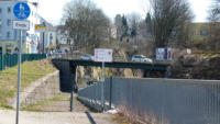 07.04.2013 - Vor der Beule - Blick in Richtung Brcke Wittenerstrae. Hier geht es knftig wieder auf der Trasse.