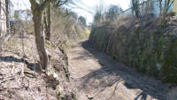 07.04.2013 - Blick vonder anderen Seite der Brcke Wittenerstrae. Hier geht es knftig weiter auf der Trasse