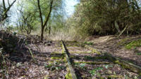 18.04.13 - Einige Zeit spter taucht dieser verlassene Gleisstrang auf...