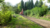 29.09.14 - letzte Arbeiten an der Stracke am ehemaligen Haltepunkt