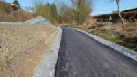 Bahnbergang Nchstebreck - Blick in Richtung Tunnel Schee.