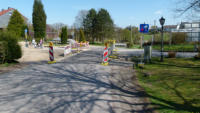 15.04.15 - Der Ex Bahnbergang ist nun fertig umgebaut.