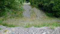 06.07.2016 - Hier stand mal eine Brcke ber dem gesperrten Teil.