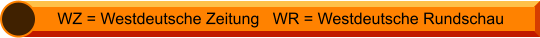 WZ = Westdeutsche Zeitung   WR = Westdeutsche Rundschau