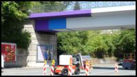 13.07.2020 - Die Brücke bekommt nun ihren unverwechselbaren Charakter. Blick Ri. Osten.