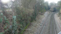 15.01.2018 - Durch den linken Tunnel soll die Strecke spter weiter nach Heckinghausenverlngert werden.Blick von der Brcke Spitzenstrae.