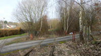 15.01.2018 - Ab hier geht es ber die ex Eisenbahntrasse.