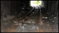 30.05.2018 - Noch ca 30 Meter und der Tunnel ist Gleislos.