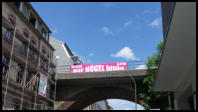 30.05.2018 - An der Hgelstrae wurde ien neues Banner aufgehngt.