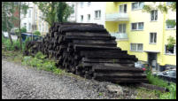 08.06.2018 - Ein Teil der Schwellen wurde nochmal umgelgert.