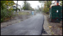 06.11.2019 - Zugang Olgastraße - Ab hier wurde am 6.11 die Tragschicht eingebaut.