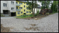 05.07.2018 - Der Container wurde abgeholt. Ansonsten herscht Arbeitsruhe.
