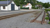 in Niederzissen wurde ein Gleis zurückgebaut.